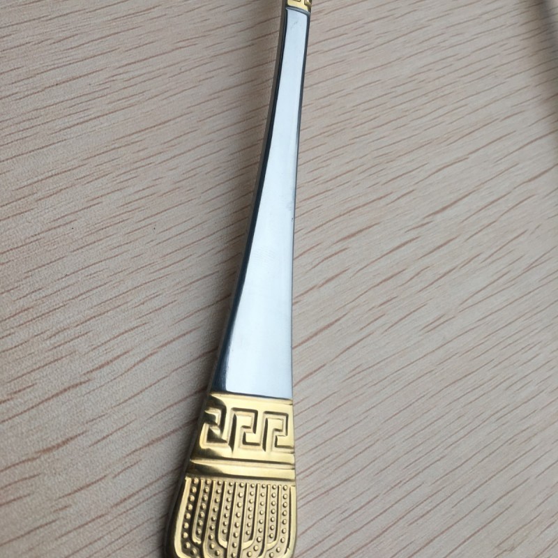 Wholesale Cheap flatware gold plated cutlery set , spoon fork knife cutlery set图5