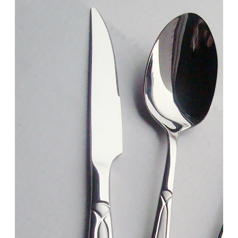 Party tableware set cheap mirror western cutlery stainless steel modern flatware set spoon fork cutl图5
