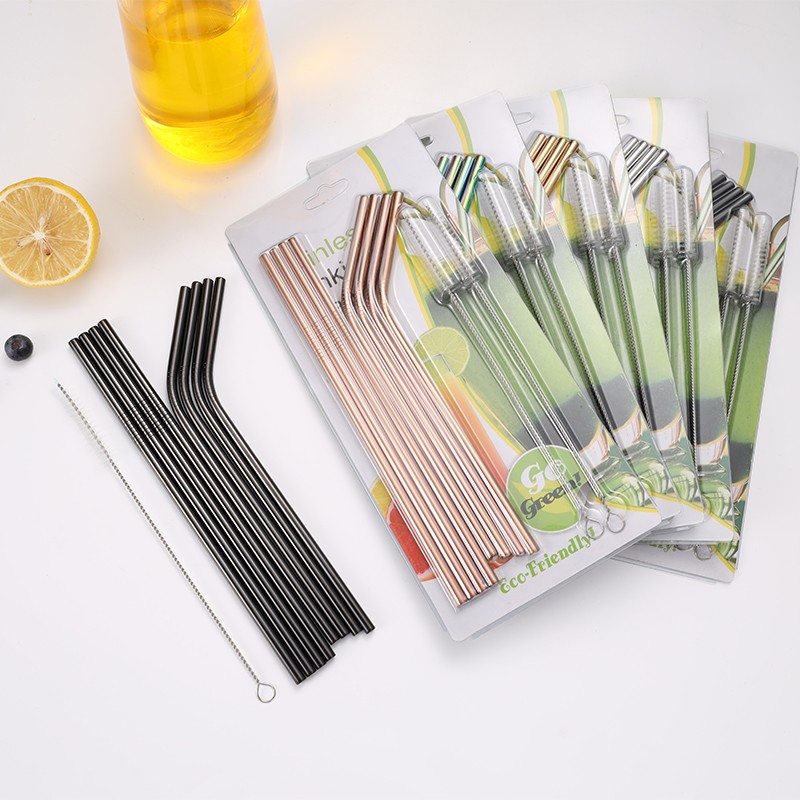 Reusable Stainless Steel Drinking Straw For Bar Family Wedding Party Restaurant图3