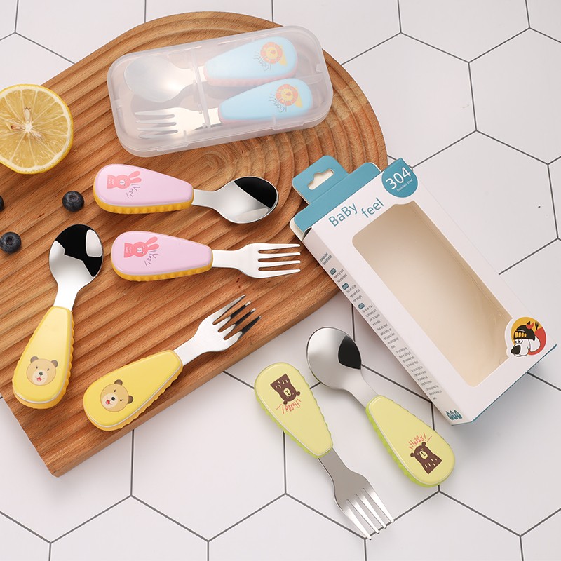 304 stainless steel children cutlery set图5