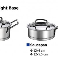 MI002 SS with straight Base Series Triply S/S 4 pcs set