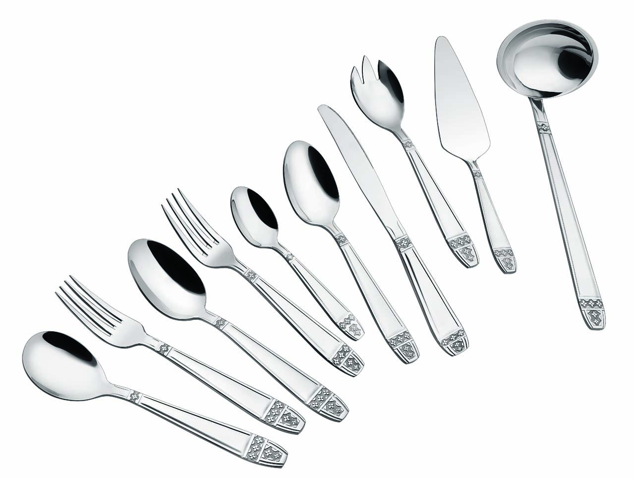 Manufacturers Wholesale Royal Stainless Steel Cutlery Set , Home Party Hotel Flatware With Gold Plat
