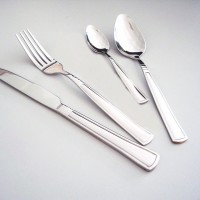 HIgh Quality Wedding Restaurant Gold Plated Flatware Gift Unique Fork Spoon Knife Set Stainless Flat