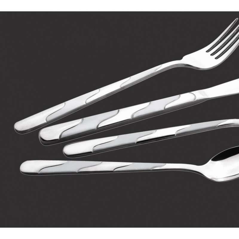 Jieyang factory 18/10 stainless steel cutlery,steak knife and fork spoon图2