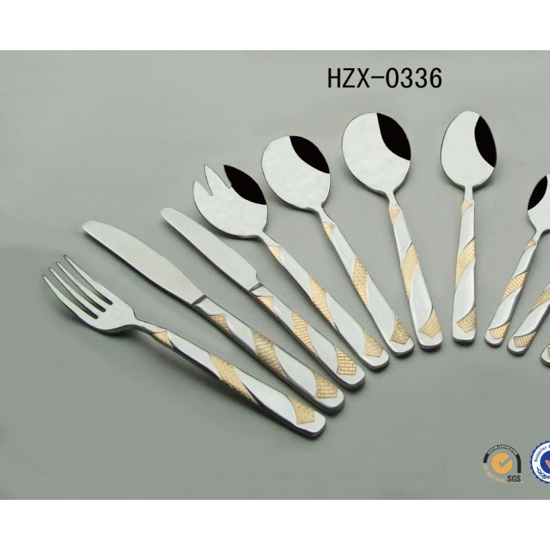 Unbreakable Dinnerware Dinner Set , Wedding Cutlery , Stainless Steel Gift Flatware Set图2