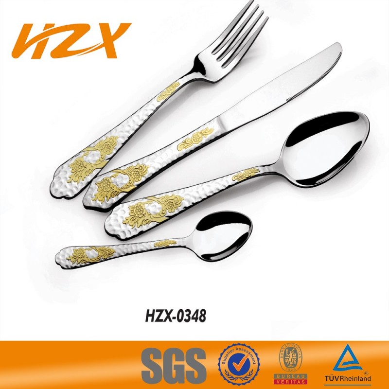 Heat-resistant Buffet Knife Flatware Spoon and Forks Hot Selling Cutlery Set Stainless Steel Cutlery图4