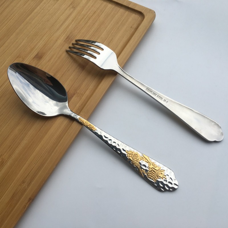 Heat-resistant Buffet Knife Flatware Spoon and Forks Hot Selling Cutlery Set Stainless Steel Cutlery图5