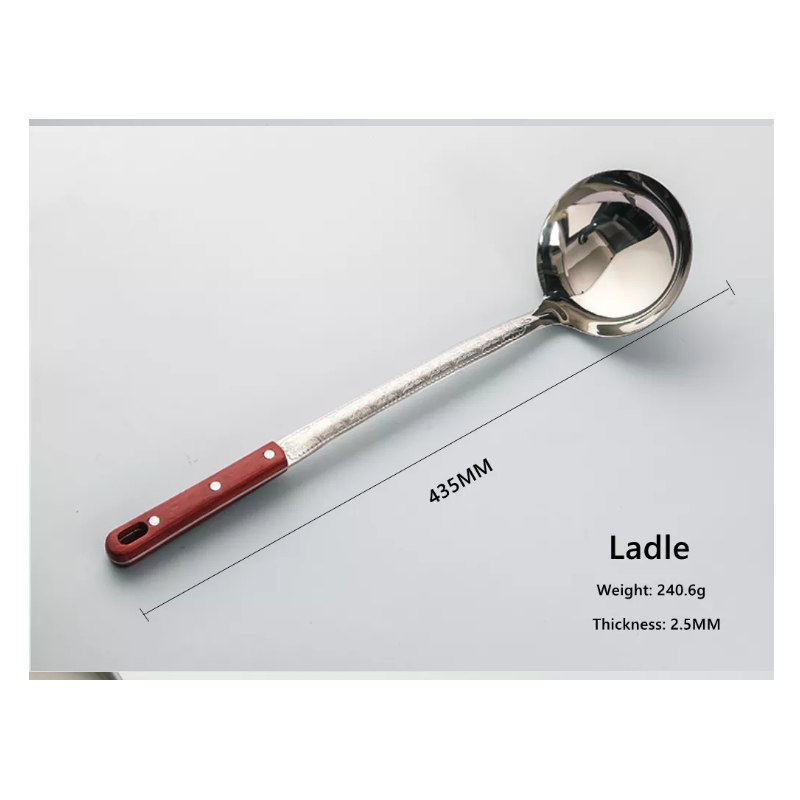 Hot sale easy cleaning kitchen dishwasher safe hot pot skimmer spoon soup kitchen utensils set with 图5
