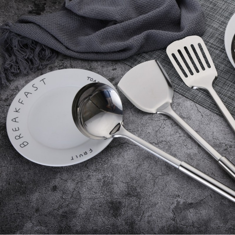 Hot sell nonstick stainless steel kitchenware set/halow handle kitchen utensils/tool cooking kitchen图3