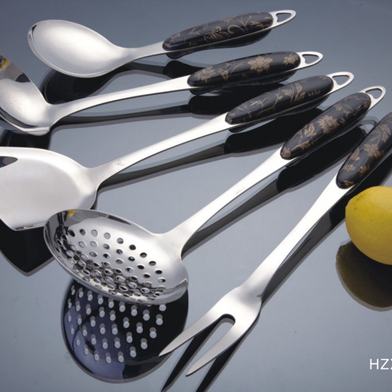 Utensil accessory non stick cookware cooking tool sets spoon turner rice 304 stainless steel kitchen图2