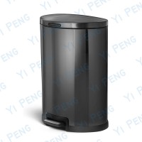 Semi-Round Stainless Steel Pedal Bin - GNC