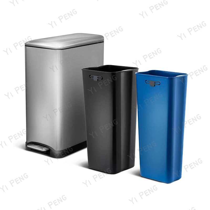 Stainless Steel Dual Compartment Recycle Trash Can - GRJ-50L图2