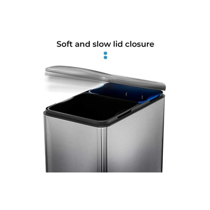 Stainless Steel Dual Compartment Recycle Trash Can - GRJ-50L图4