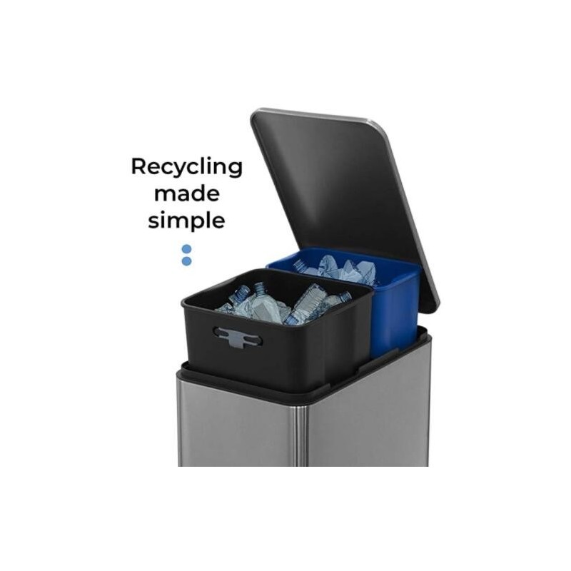 Stainless Steel Dual Compartment Recycle Trash Can - GRJ-50L图5