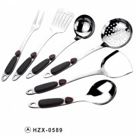 Jieyang housewares kitchenware 6pcs kitchen supplies utensils stainless steel kitchen tools set