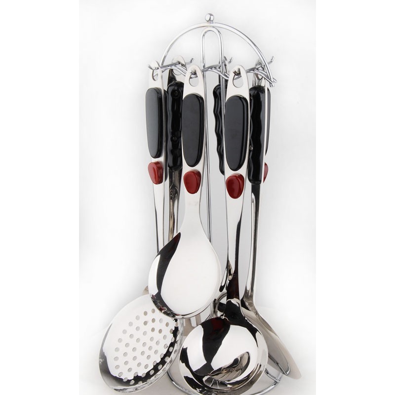 Jieyang housewares kitchenware 6pcs kitchen supplies utensils stainless steel kitchen tools set图3