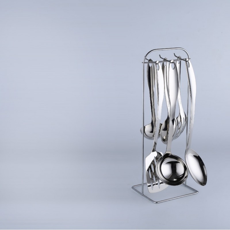 Amazon 2020 hot kitchen household stainless steel kitchen accessories supplier kitchen utensils set图5