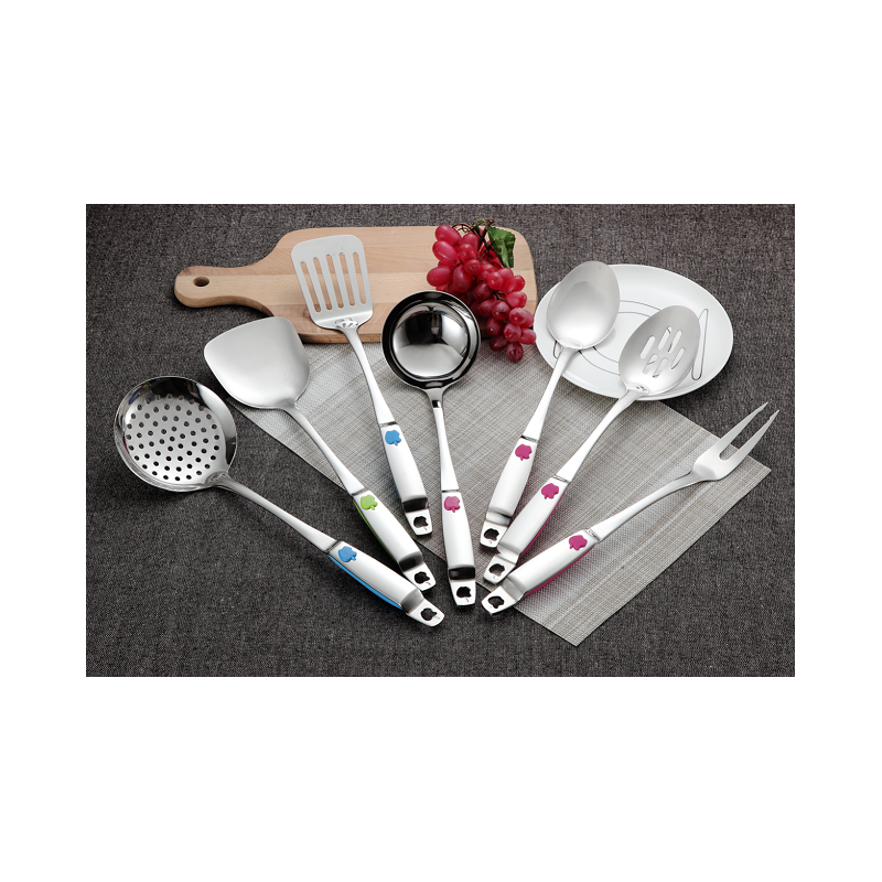 Custom reusable cookware tools stainless steel kitchen cooking utensils set latest图2