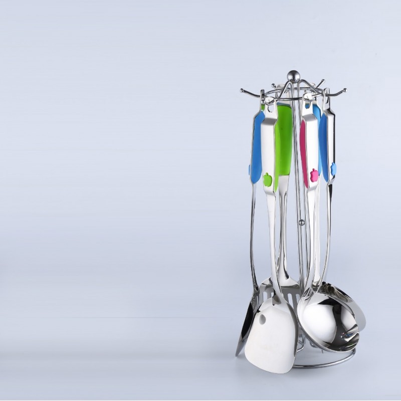 Custom reusable cookware tools stainless steel kitchen cooking utensils set latest图4