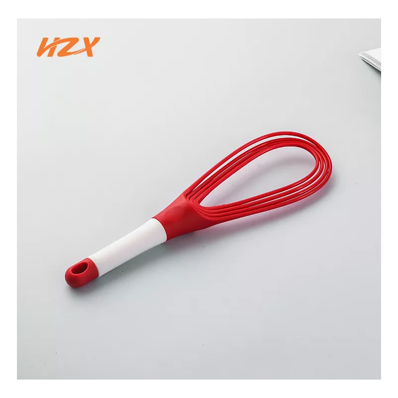 New arrival creative kitchen tools gadgets egg-beater folding silicone hand egg whisk for cooking mi图5