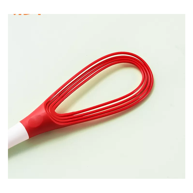 New arrival creative kitchen tools gadgets egg-beater folding silicone hand egg whisk for cooking mi图4