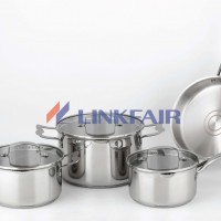7PC SS cookware set  Impact bonding