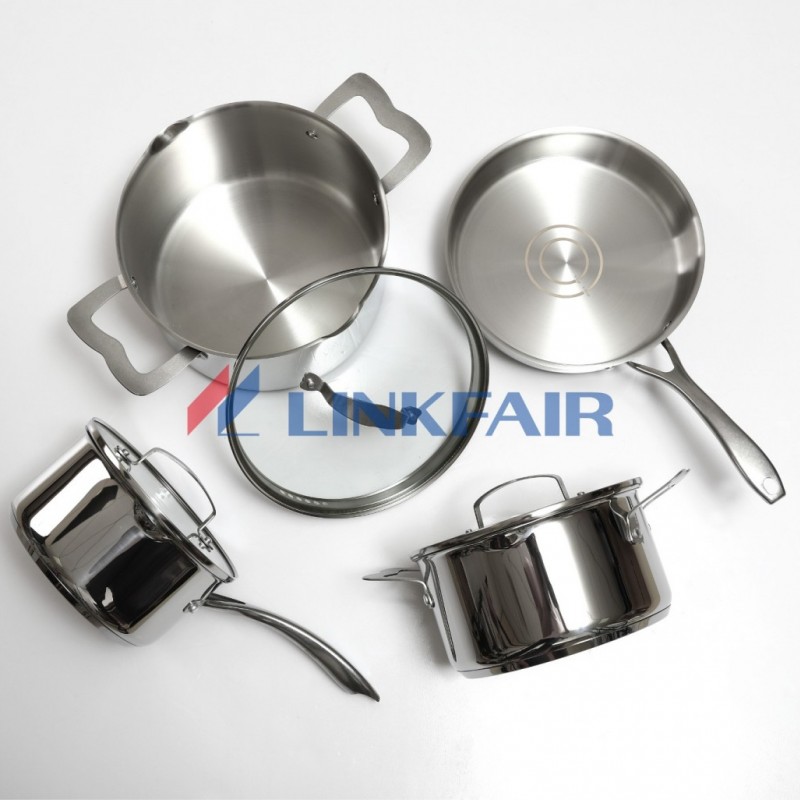 7PC SS cookware set  Impact bonding图2