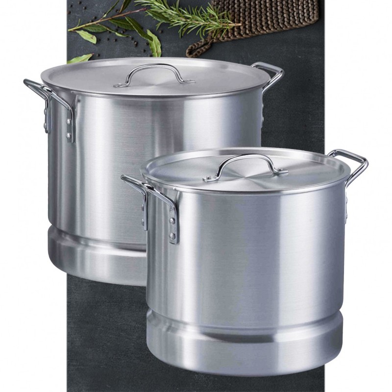 20-52qt Aluminium Steamer Pot Cookware Sets Big Cooking Pot Large Cooking Pot图3