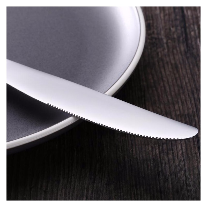 Stainless steel heavy knife spoon fork teaspoon simple cutlery set图6