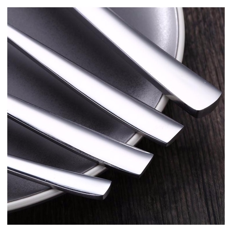 Stainless steel heavy knife spoon fork teaspoon simple cutlery set图3