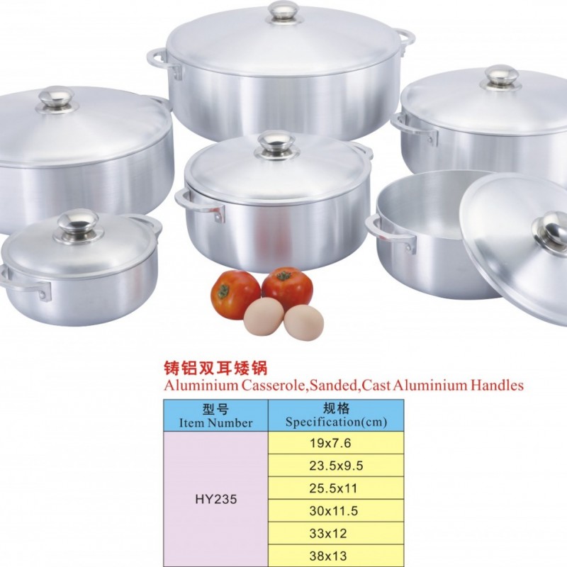 Aluminium Casserole Cast Aluminium Handles Cookware Set for Restaurant图2