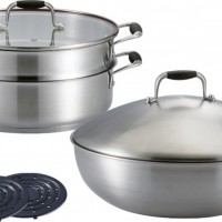 JIDA 9Pcs Stainless Steel Cookware JD-CS-1906