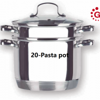 20 pasta pot with lid