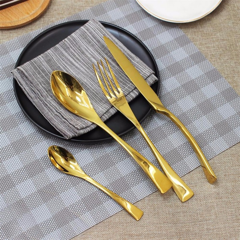 Fork knife spoon wedding stainless steel 304 material cutlery set图2
