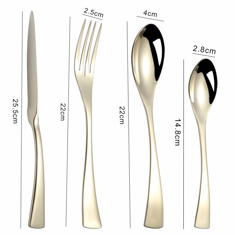 Fork knife spoon wedding stainless steel 304 material cutlery set图4