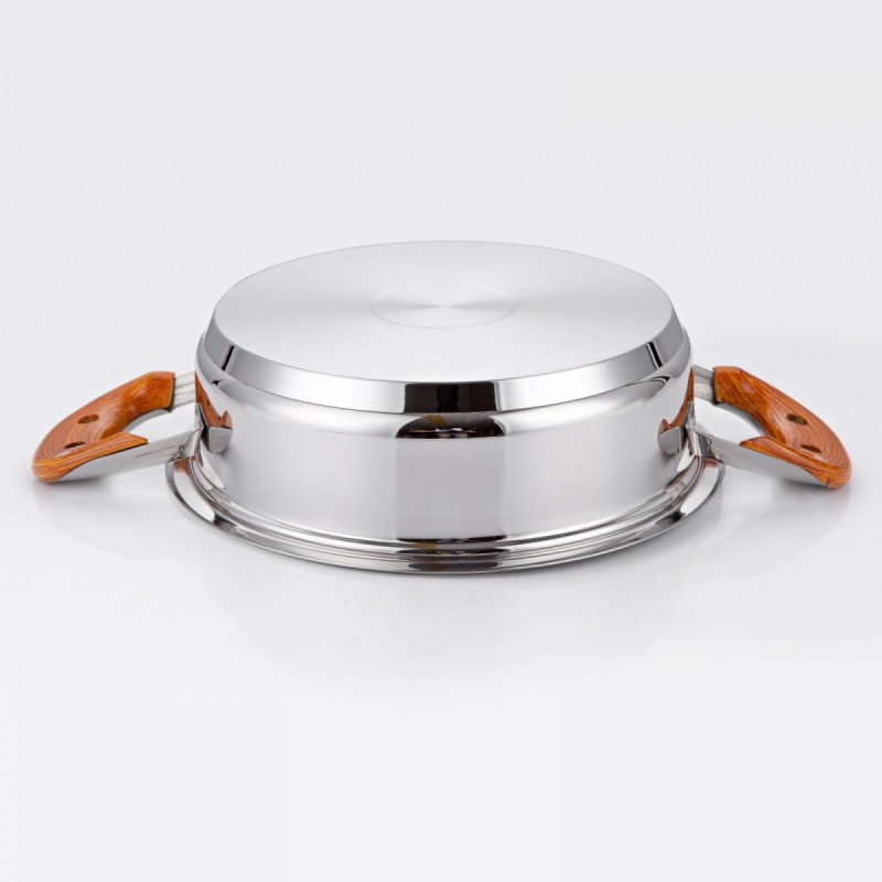 JIDA 21PCS WIDE EDGE POT Stainless Steel Cookware JD-WS-1803图3