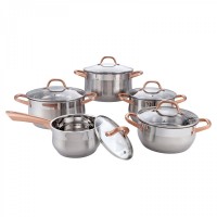 JIDA 10PCS Belly Pot Stainless Steel Cookware JD-RB-2003