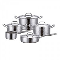 9PCS 3Ply S/S cookware set JD-CS3P-2001