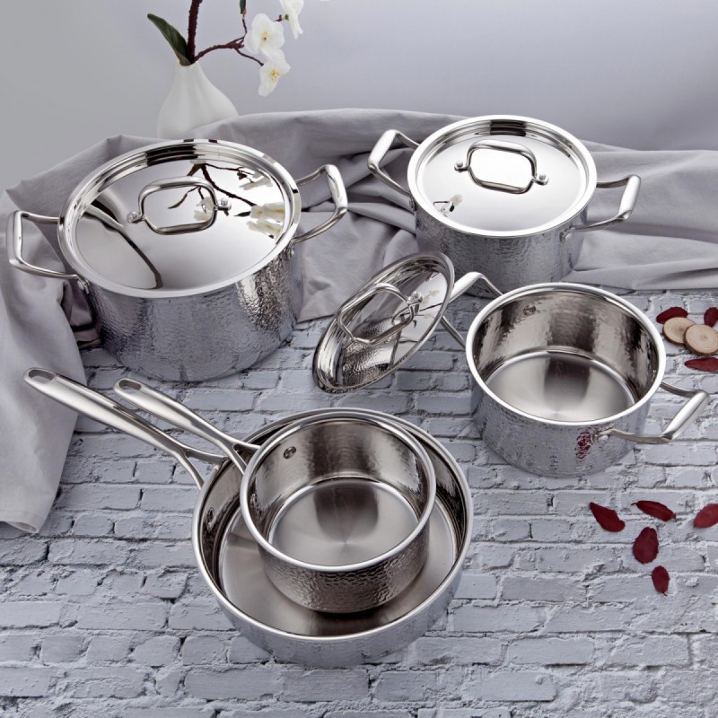 9PCS 3Ply S/S cookware set JD-CS3P-2001图2