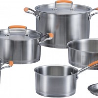 JIDA 9Pcs Cut Edge Pot stainless steel cookware JD-CS-1353