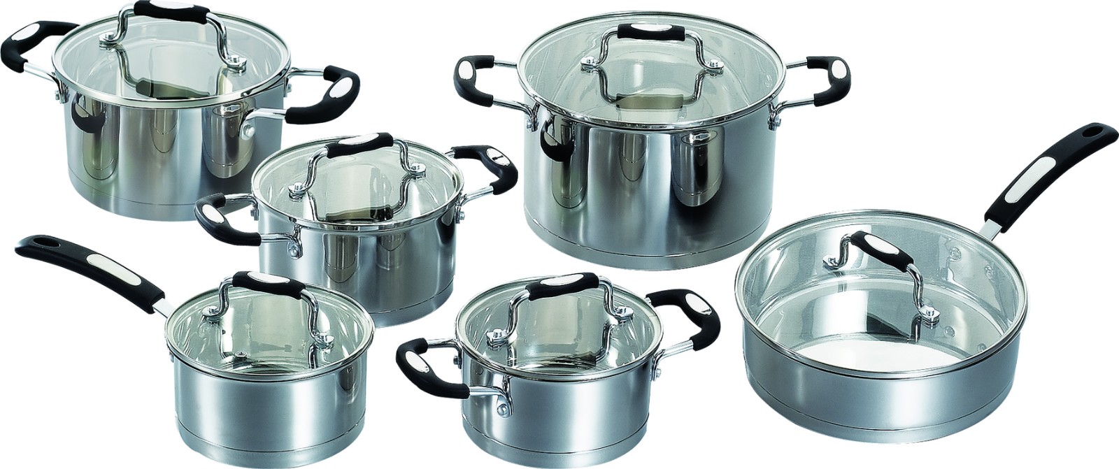 JIDA 12Pcs stainless steel cookware JD-CS-1315