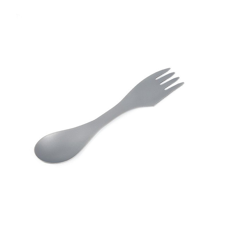 HWZBBEN Custom Logo Lightweight Multi Function Spork Outdoor Picnic Pure Titanium Camping set Spoon图6