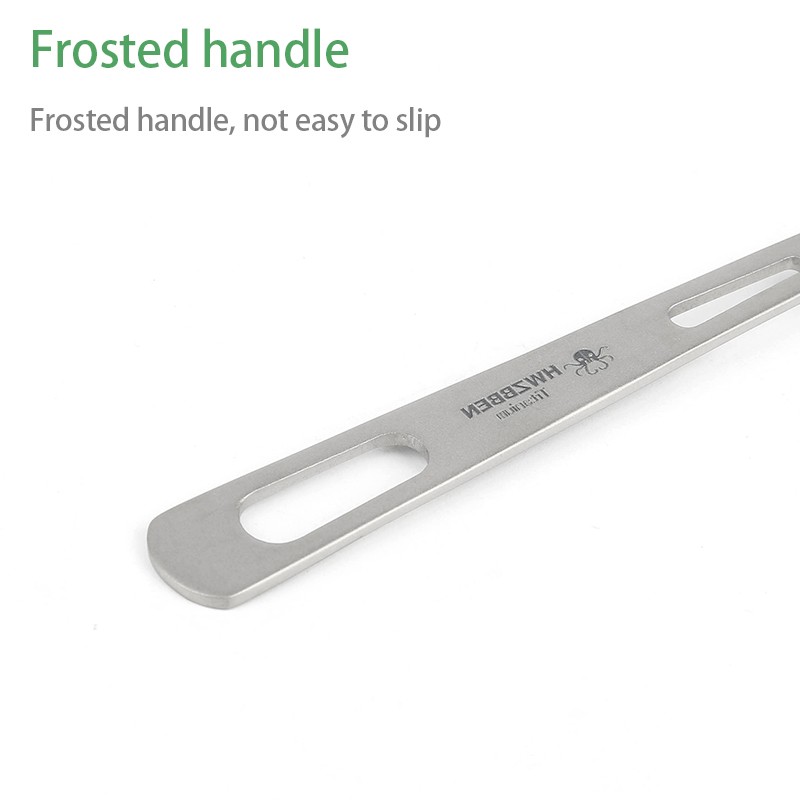 HWZBBEN Camping tour multi-functional cooking tableware titanium spoon knife and fork set图4