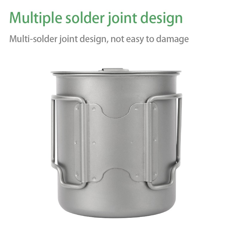 HWZBBEN pure titanium cup outdoor hiking camping coffee mugs healthy drinkware new fashion lightweig图4