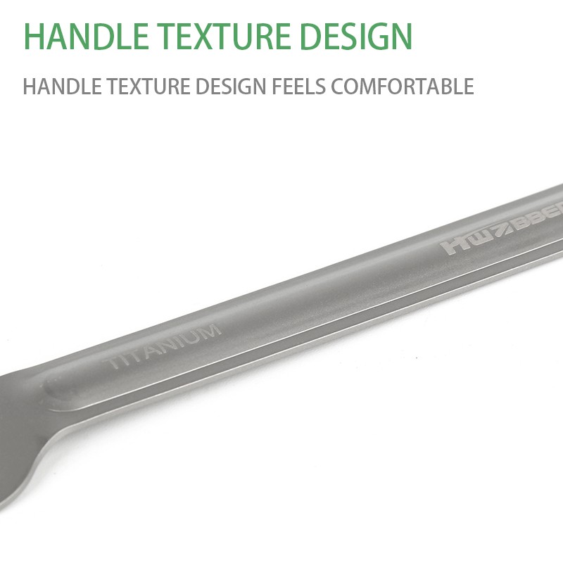 Outdoor camping titanium Spoon and Fork three-piece set Hiking Easy To Carry titanium spoon图3