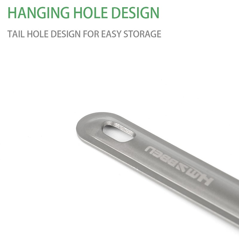 Outdoor camping titanium Spoon and Fork three-piece set Hiking Easy To Carry titanium spoon图4