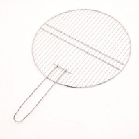 Grilling Basket, Folding Portable Outdoor Camping BBQ Rack With Removable Handle For Shrimp etc