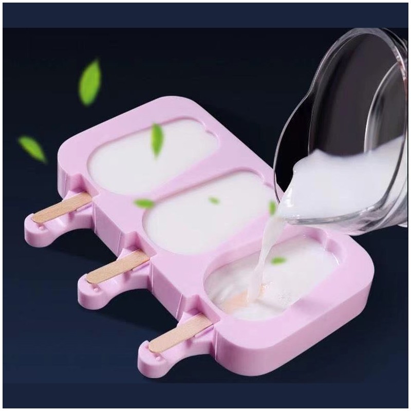 3 pcs ice cream mold with wooden sticks图4