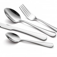 A610 High Quality And Dish Stainless Cutlery Set Spoon Fork Knife