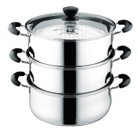 kitchenware Jieyang Xin Da Xing 24/26/28/30/32/34cm stainless steel 3-layer steamer